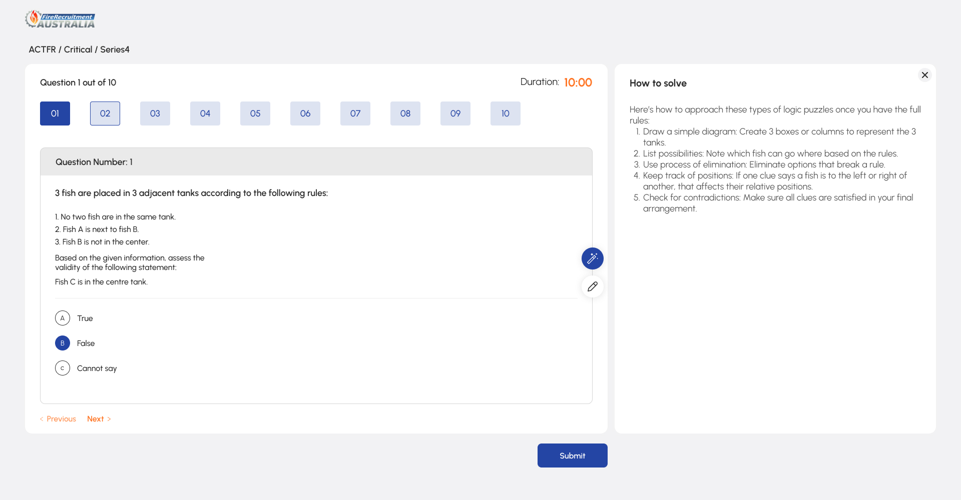 Practice Exam Board with Instant AI suggestion (How to solve) — preview 3